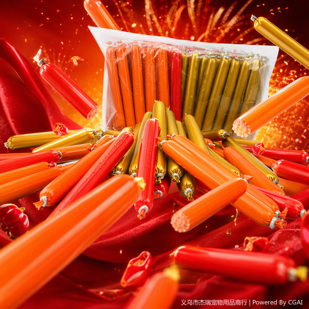 Pet sausage (transparent bag), 30 pieces per pack (about 15g per piece) Pet snack 2021 Specification image