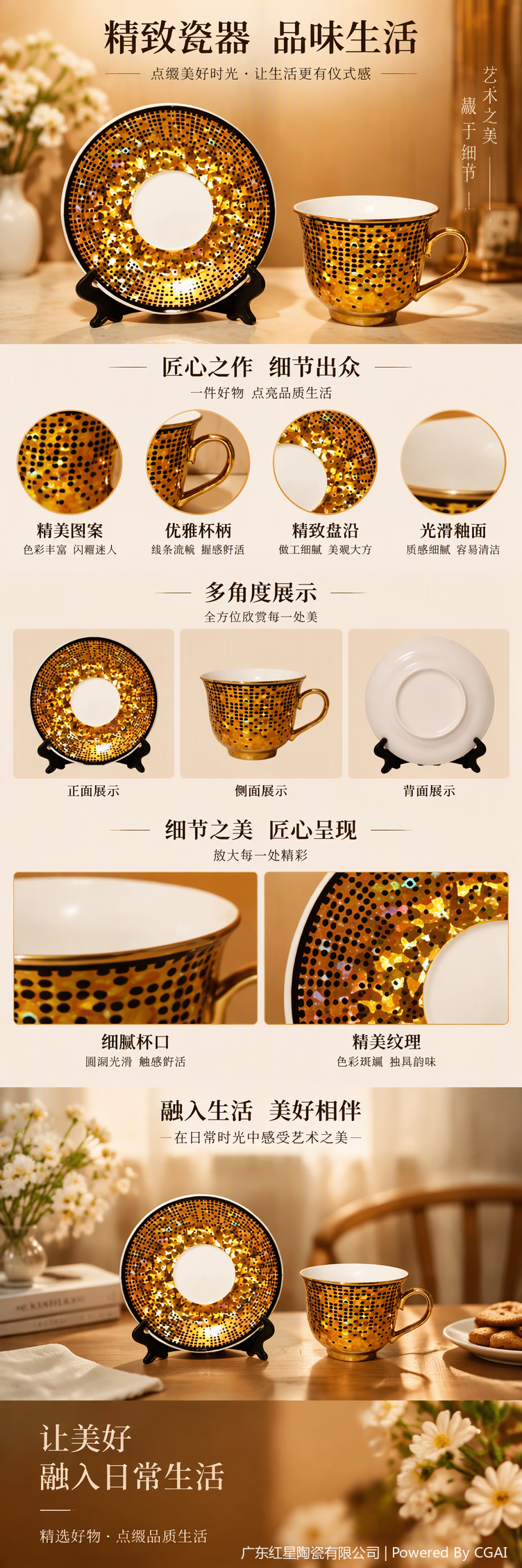 Tazas de café de cerámica de moda con asas tazas de bebidas de desayuno creativas simples oficina de casa set de té kit de regalo pic 1