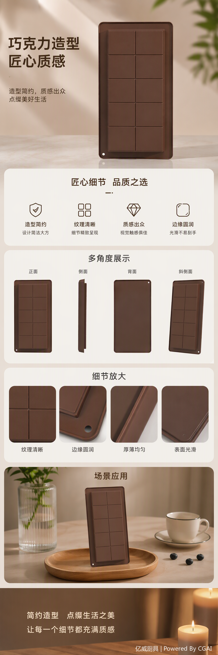 A variety of chocolate mold baking tools, DIY dessert molds, baking supplies, creative chocolate molds, and kitchenware pic 1