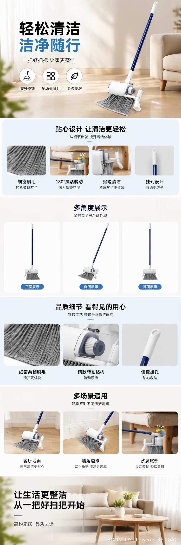 2-in-1  VACUUM BROOM——HL008 pic 2