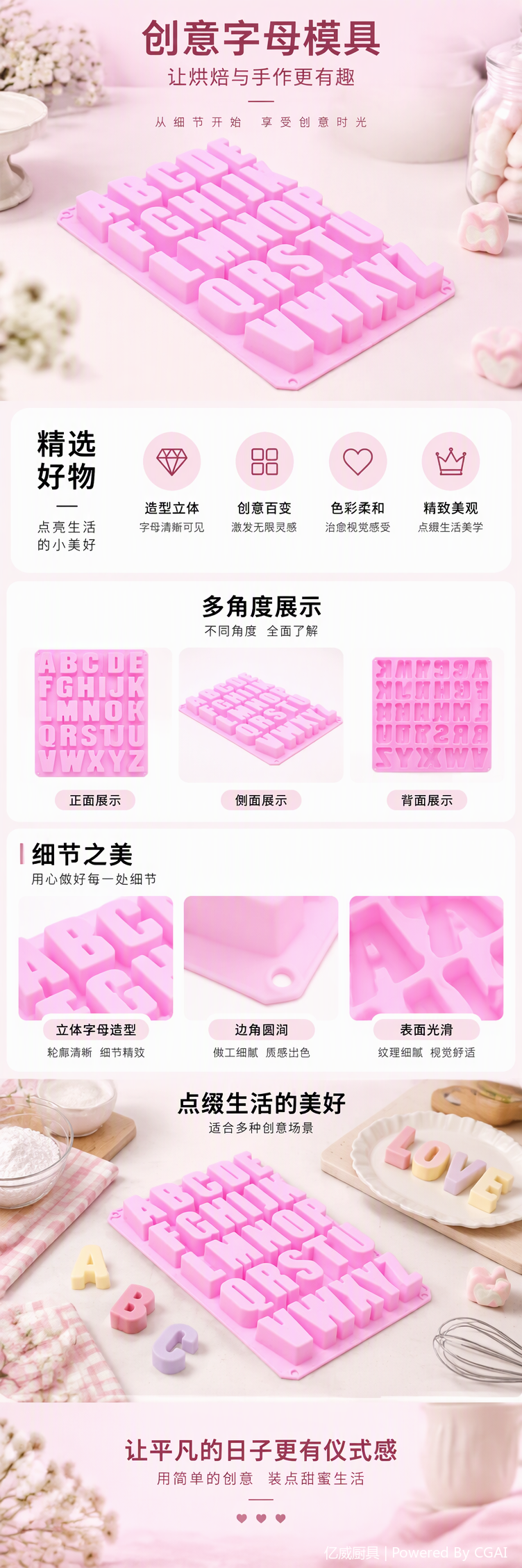 Creative handcrafted simulation craft gift DIY material set with multiple selectable decorative and dressing items pic 1