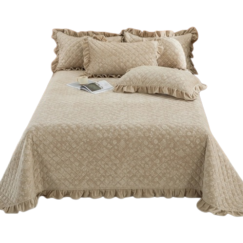 Cálido y cómodo acolchado de tres piezas juego de textiles para el hogar ropa de cama primavera verano otoño invierno multicolor opcional Item Picture