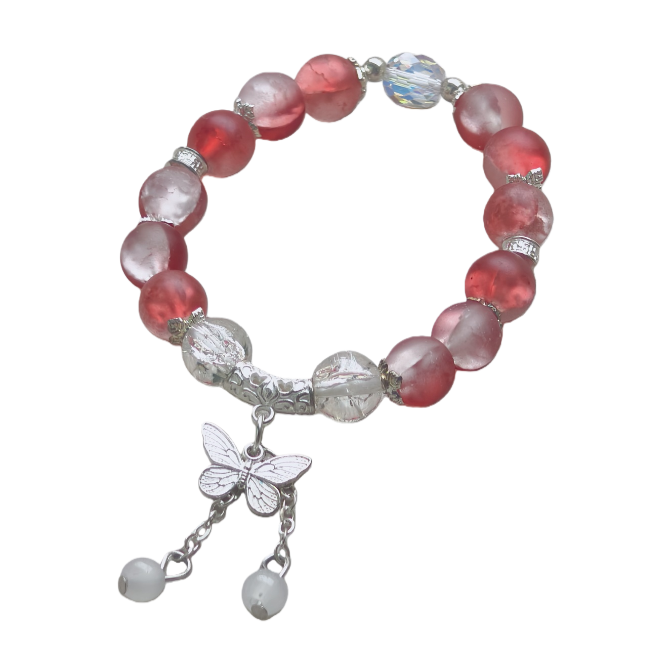 Pulsera de cadena de perlas rosa de moda para mujeres simple dulce estudiante mano decoración pareja pulsera regalo para las niñas Item Picture