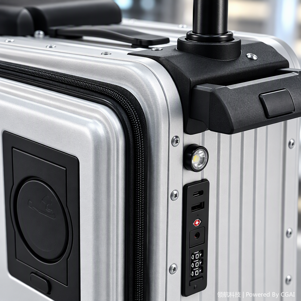 Maleta de viaje eléctrica de 20 pulgadas embarcable portador portador pull stick case con USB recargable dazzle light password travel case Application Scenario
