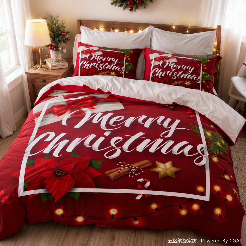Wedding bedding set, pure cotton wedding bedroom bedspread, wedding room decoration bedding, wedding home textile set, multi-piece set details Picture