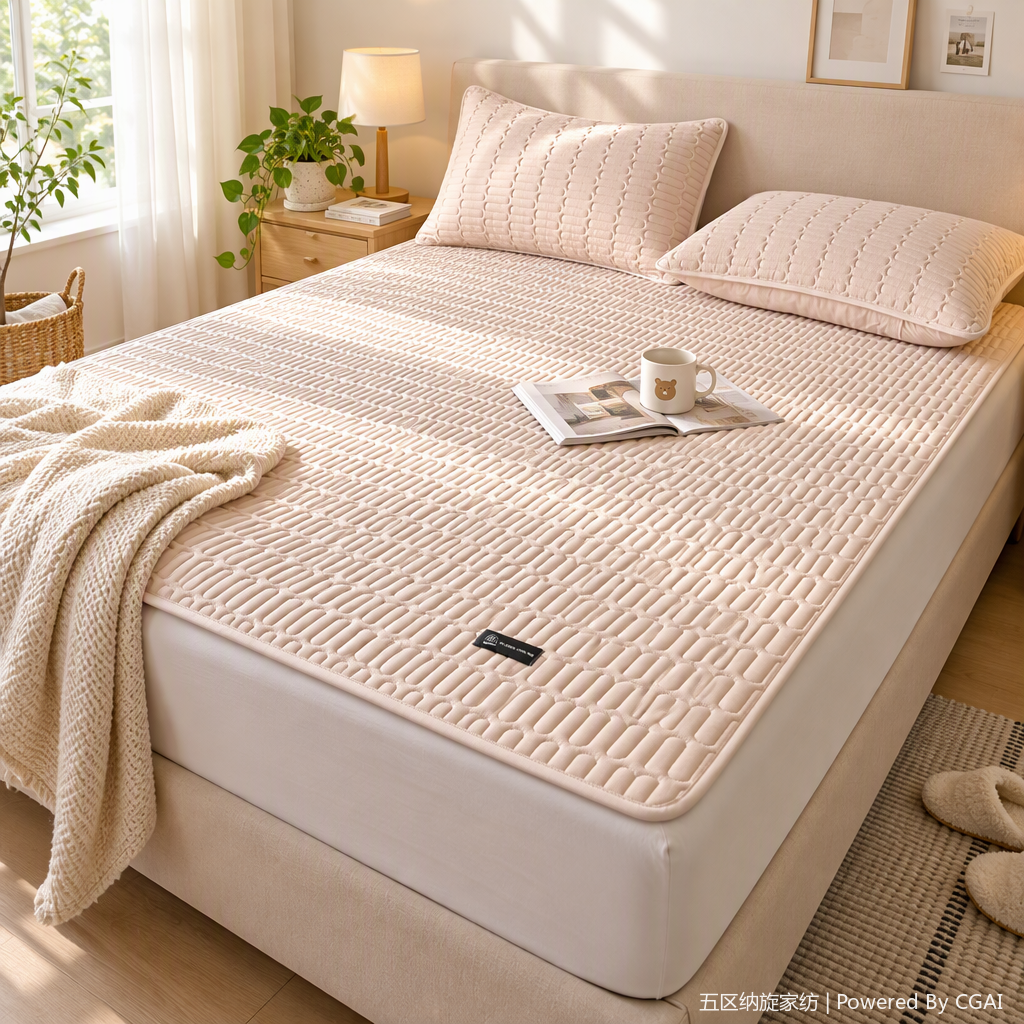 Cálido acolchado de tres piezas juego de textiles para el hogar ropa de cama suave y cómodo multicolor opcional details Picture