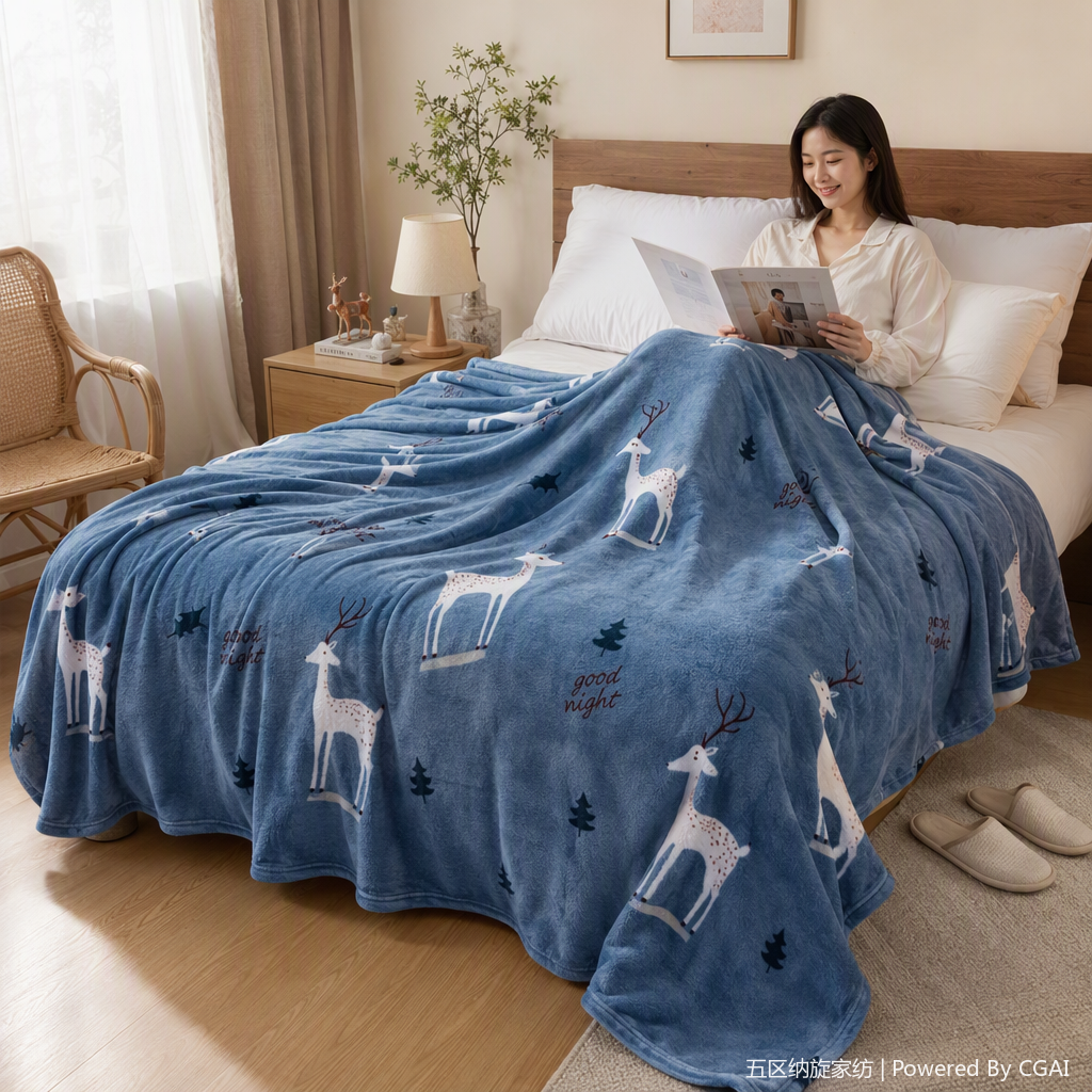 Manta de boda suave y engrosada manta de boda cálida cubierta de cama del dormitorio festivo artículos textiles para el hogar details Picture