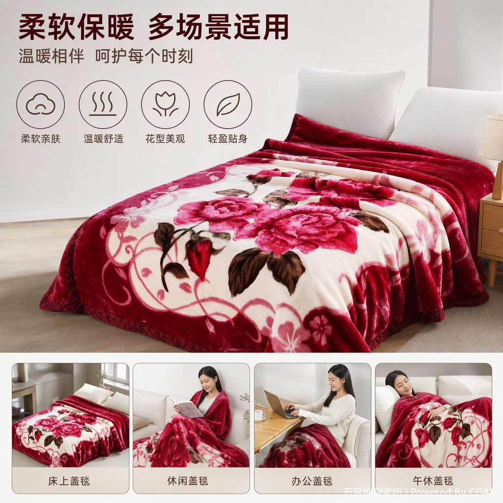 The wedding blanket is soft and warm. Wedding home textiles, bed sheets, quilts and wedding supplies are available in a variety of festive colors The wedding blanket is soft and warm. Wedding home textiles, bed sheets, quilts and wedding supplies are available in a variety of festive colors