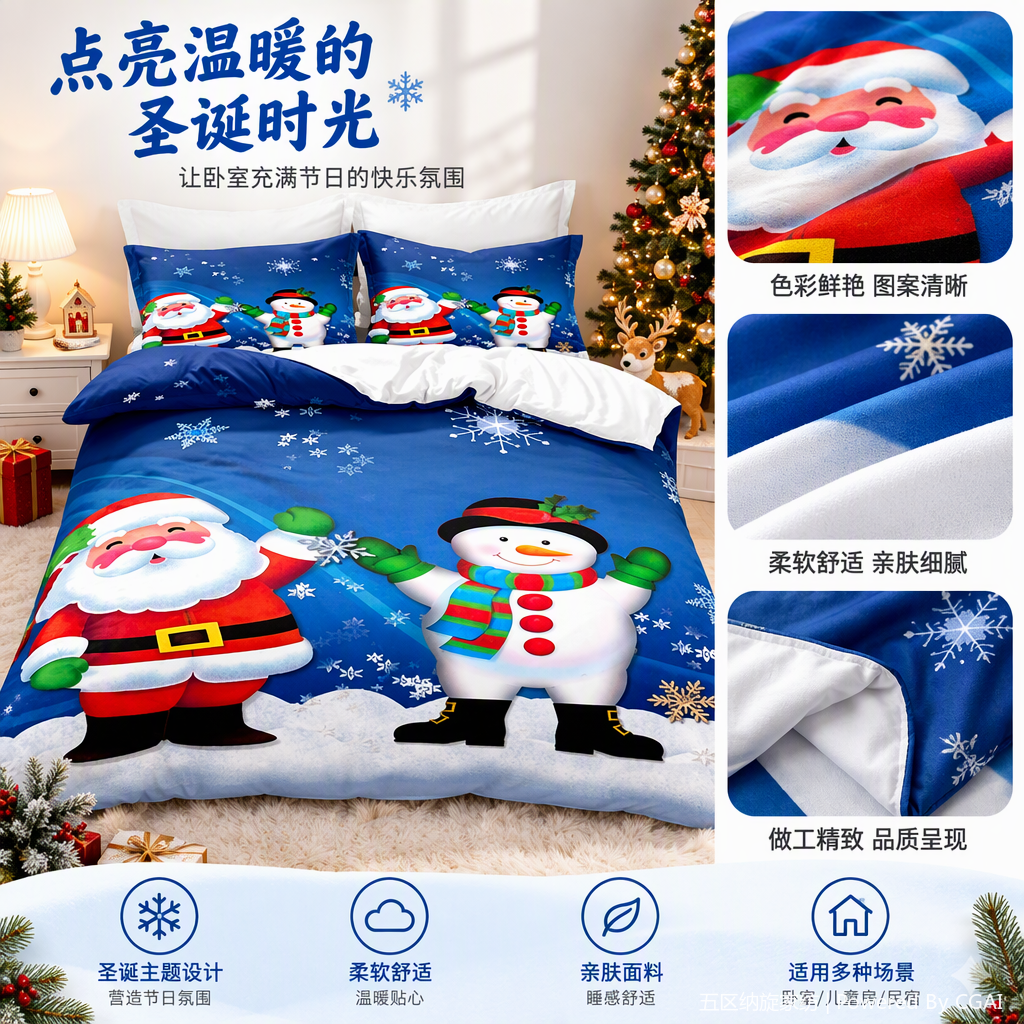 Wedding bedding set, pure cotton wedding bedroom bedspread and duvet cover four-piece set, festive wedding bedding set