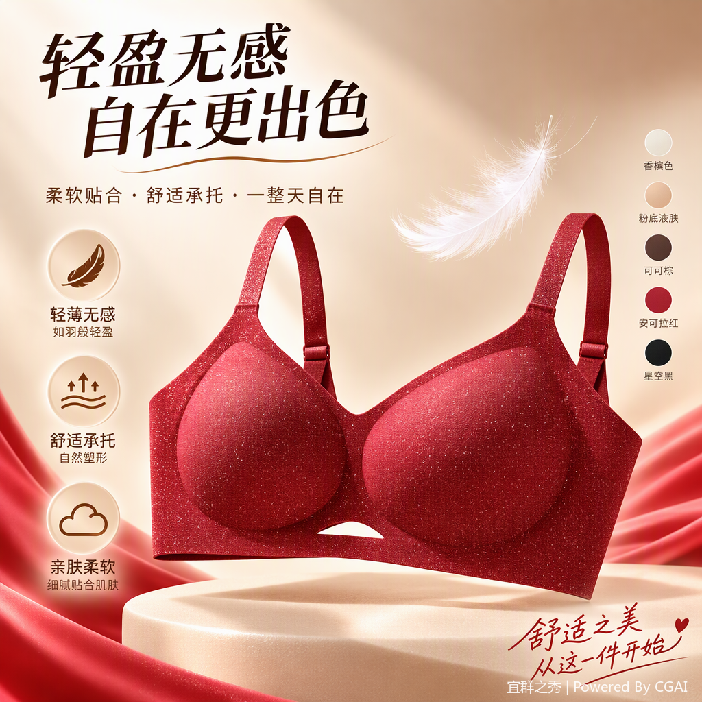 Sujetador mujer comodidad sexy lencería conveniente grupo show Specification image
