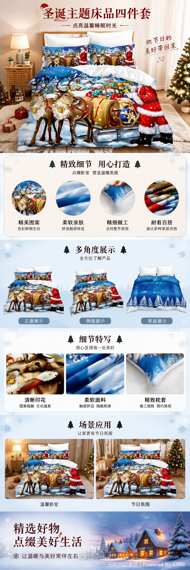 Wedding bedding set, pure cotton multi-piece set, wedding bedroom bedding, festive wedding bed sheet, duvet cover and bedspread set pic 5