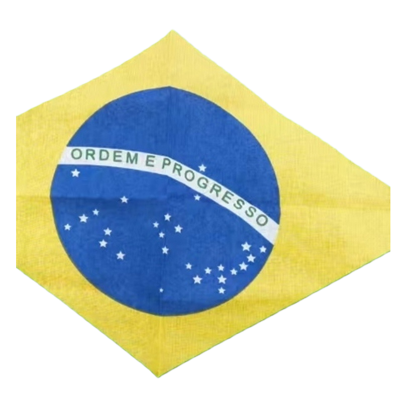Creative design of Brazilian flag background rich in color and diverse in pattern decorative painting art hanging Item Picture