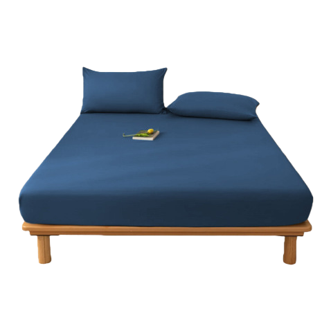 Tela abrasiva cama de color sólido cama de poliéster gasin colchón de color sólido colcha de cama simple falda de cama gasin conjunto de tres piezas ropa de cama suave, transpirable y duradera conjunto de cama combinado paquete completo anti-polvo y antisuciedad lavable a máquina multitamaño Item Picture
