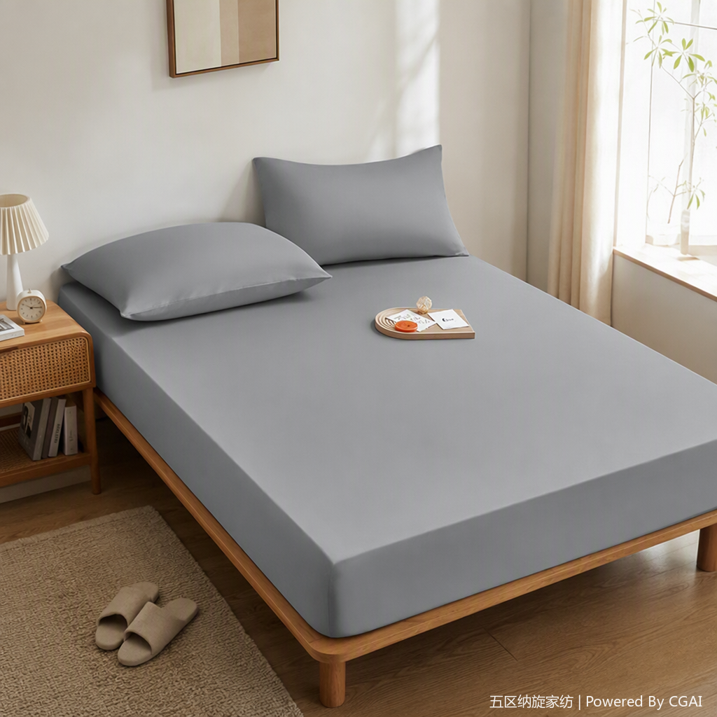 Marco de cama de madera sólida muebles de dormitorio tabla de cama doble simple moderno medio ambiente diseño de la cama sólida y duradera transfronteriza impermeable compartimiento de la urea categoría gasa grado de la madre y el niño cama engrosada cubierta de cama especial del hotel colchón sábanas al por mayor details Picture