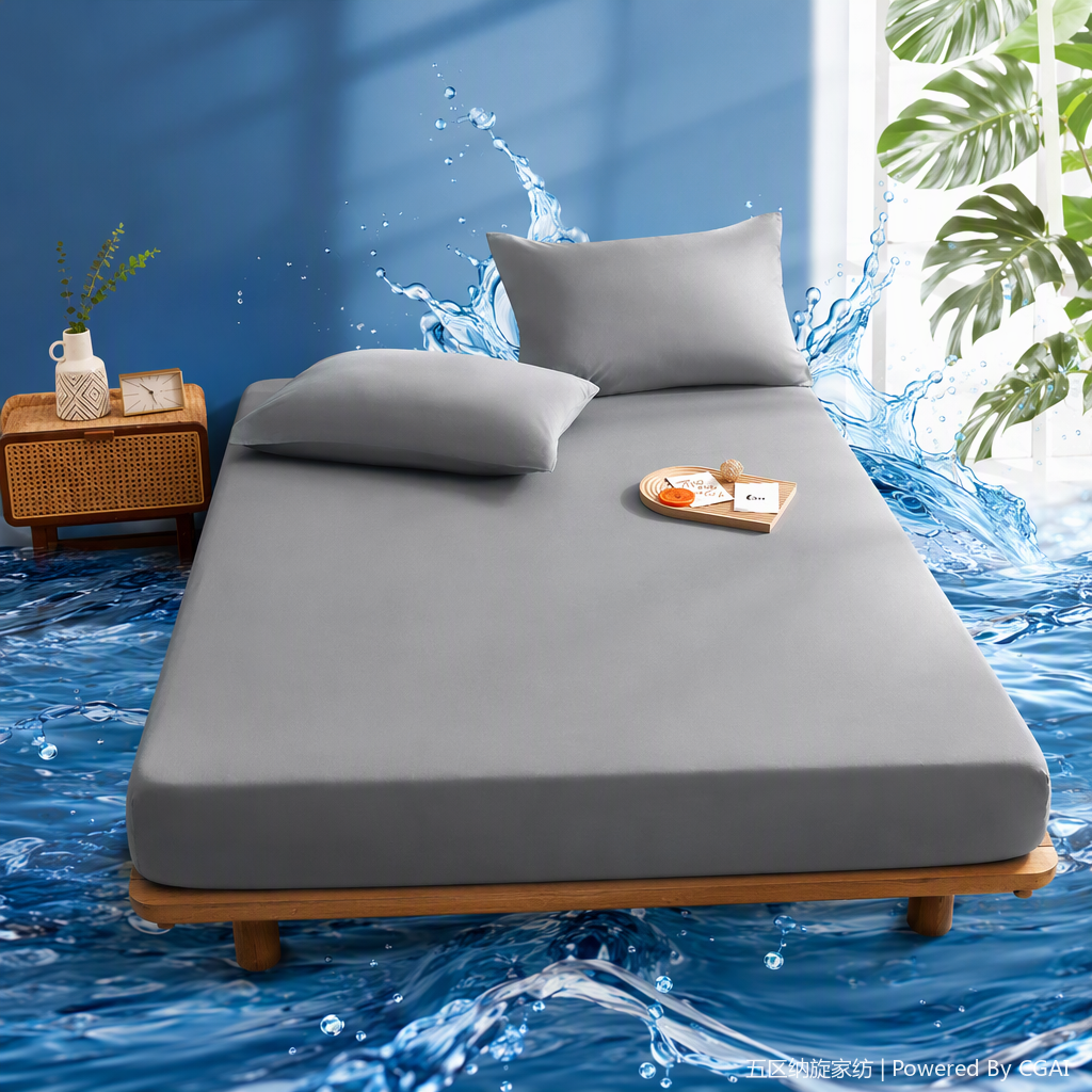 Marco de cama de madera sólida muebles de dormitorio tabla de cama doble simple moderno medio ambiente diseño de la cama sólida y duradera transfronteriza impermeable compartimiento de la urea categoría gasa grado de la madre y el niño cama engrosada cubierta de cama especial del hotel colchón sábanas al por mayor Specification image