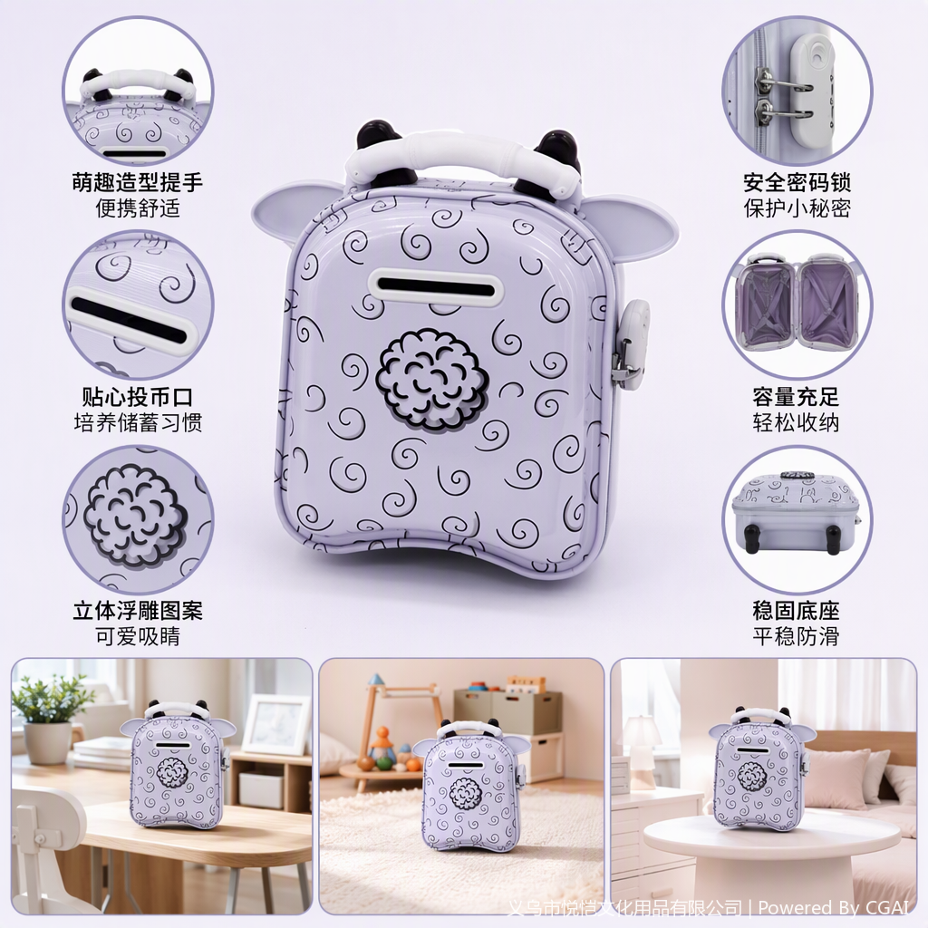 存钱罐/atm机/功夫茶茶具/熊猫竹纪念/钢铁侠头盔白底实物图