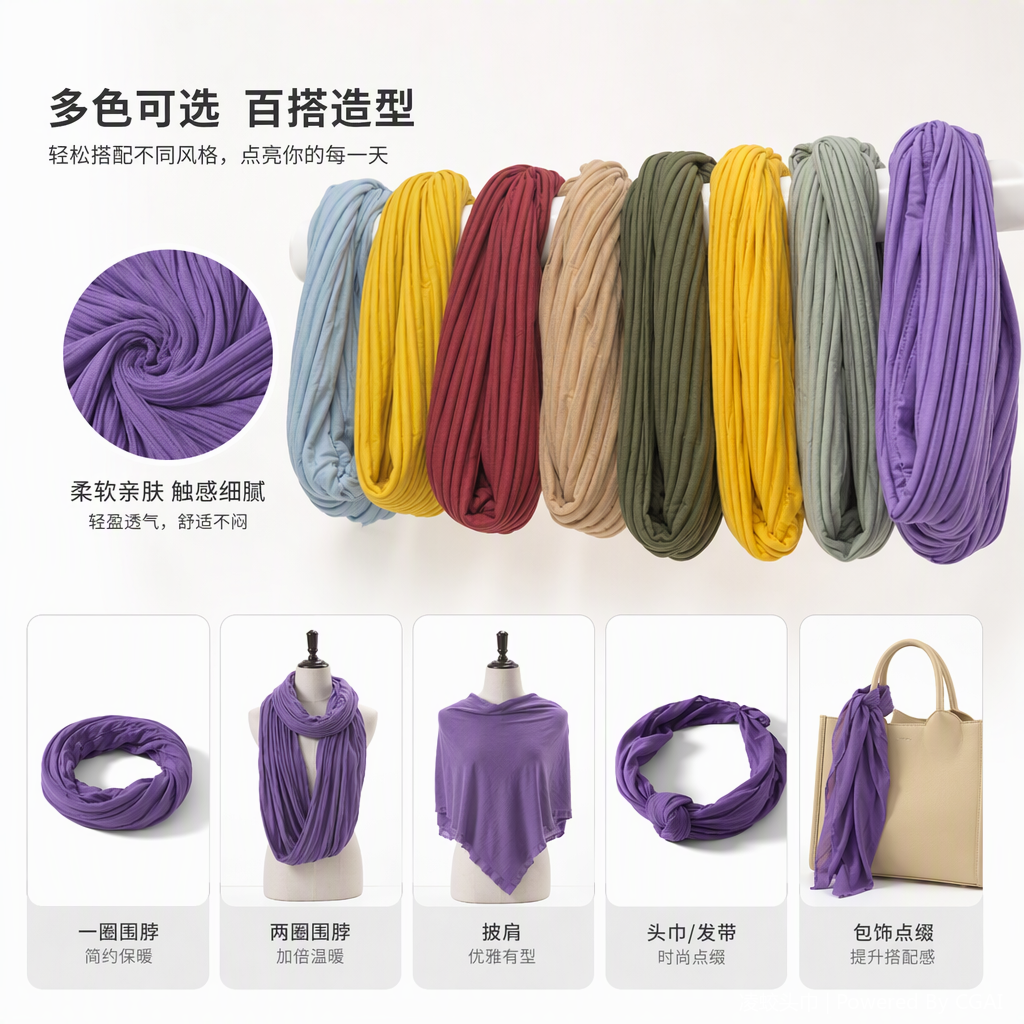 Pañuelo plisado colorido capucha moda versátil protector solar sombreado mujer tocados accesorios tendencias modelos