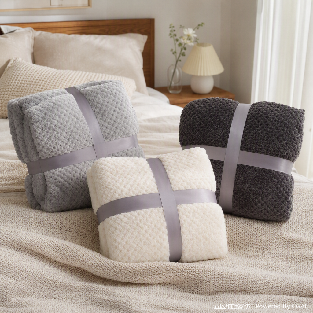 Manta de lana suave cálida manta de piña engrosada al por mayor manta de franela de color sólido cubierta de sofá regalo manta de aire acondicionado manta de siesta al por mayor manta de cubierta de hogar manta de felpa casual manta de cama caliente estilo grueso de invierno multicolor opcional details Picture