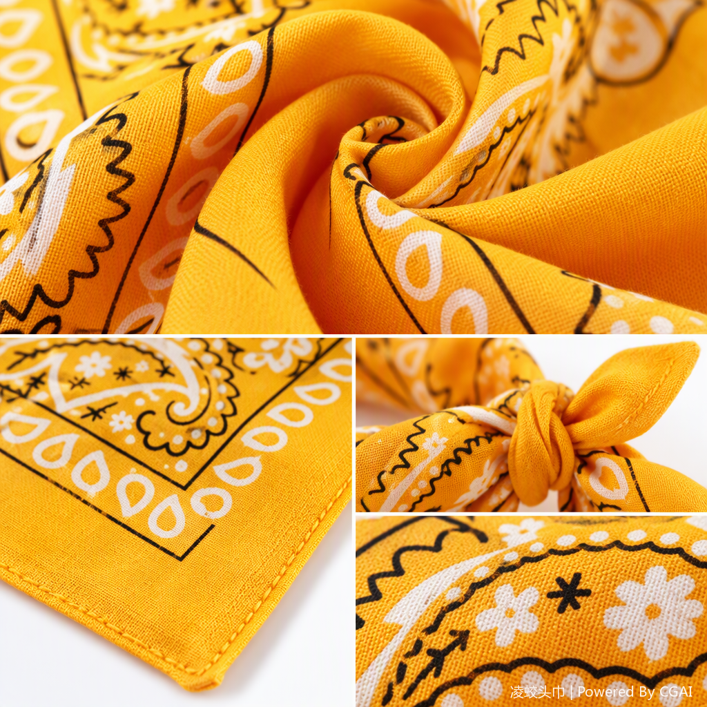 This fashionable and retro Paisley pattern handkerchief is versatile, multi-purpose, soft and light. It is a gift for ladies Application Scenario
