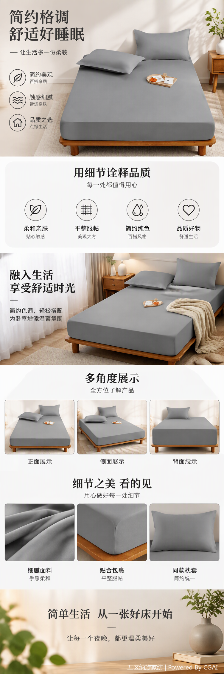 Marco de cama de madera sólida muebles de dormitorio tabla de cama doble simple moderno medio ambiente diseño de la cama sólida y duradera transfronteriza impermeable compartimiento de la urea categoría gasa grado de la madre y el niño cama engrosada cubierta de cama especial del hotel colchón sábanas al por mayor pic 1