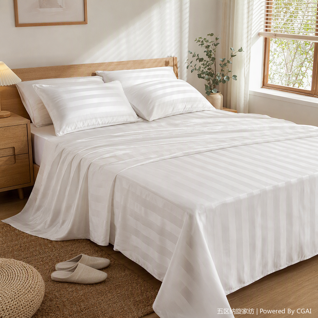 Warm solid-color waterproof bed covers, Amazon dust covers, moisture-proof bed covers, Simmons cotton-padded mattress protective covers, wholesale bedding, simple and comfortable all-cotton bed sheets and duvet covers, bedding sets, home bedroom decoration details Picture
