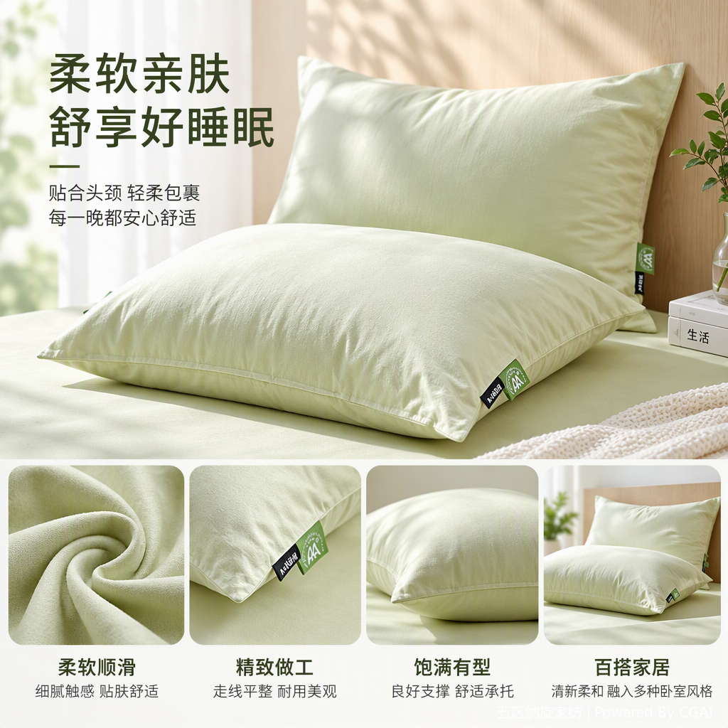 New solid color simple and soft pillowcase, Class A washed cotton pillowcase, anti-head oil 48x74cm supplies, bed sheet set, dormitory student single and double bedding accessories