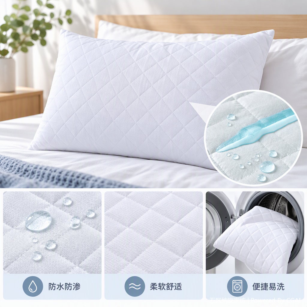 Warm and comfortable quilted three-piece home bedding set, soft and breathable bedding suitable for all seasons, quilted thickened bamboo fiber towel fabric, hotel home waterproof pillowcase, cotton-padded pillowcase, single piece