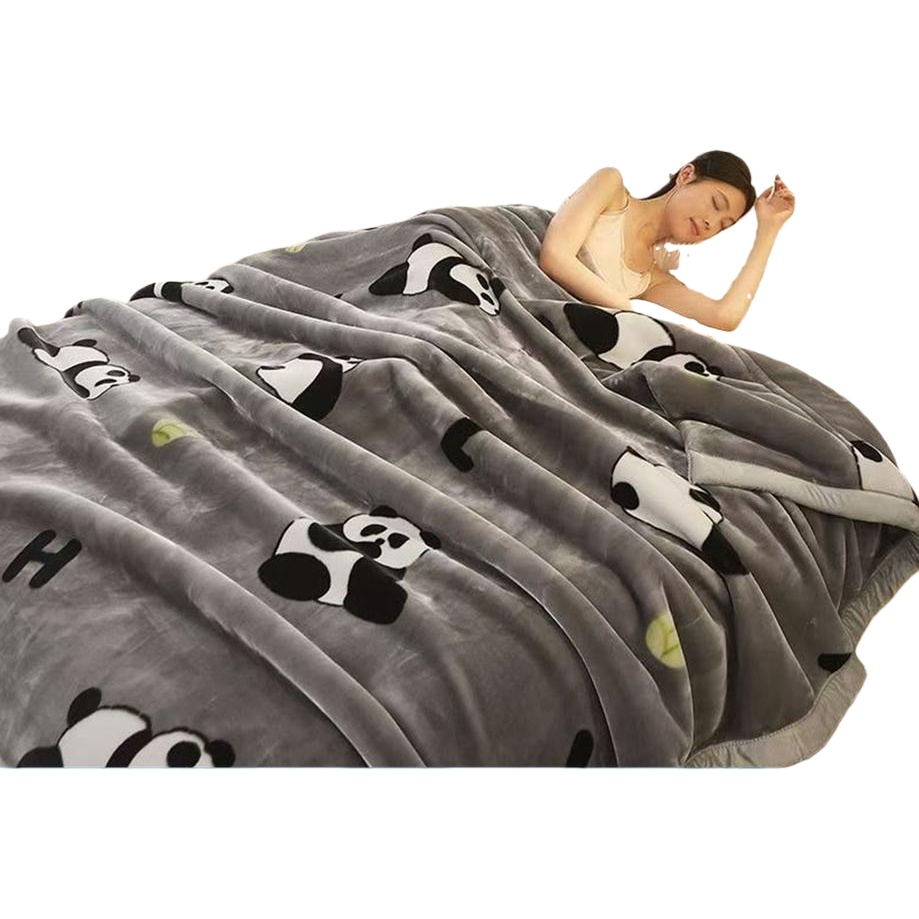 In-stock Raschel blankets, soft fleece blankets, thickened warm cover blankets for bedrooms and living rooms, winter warm blankets available in multiple colors Item Picture