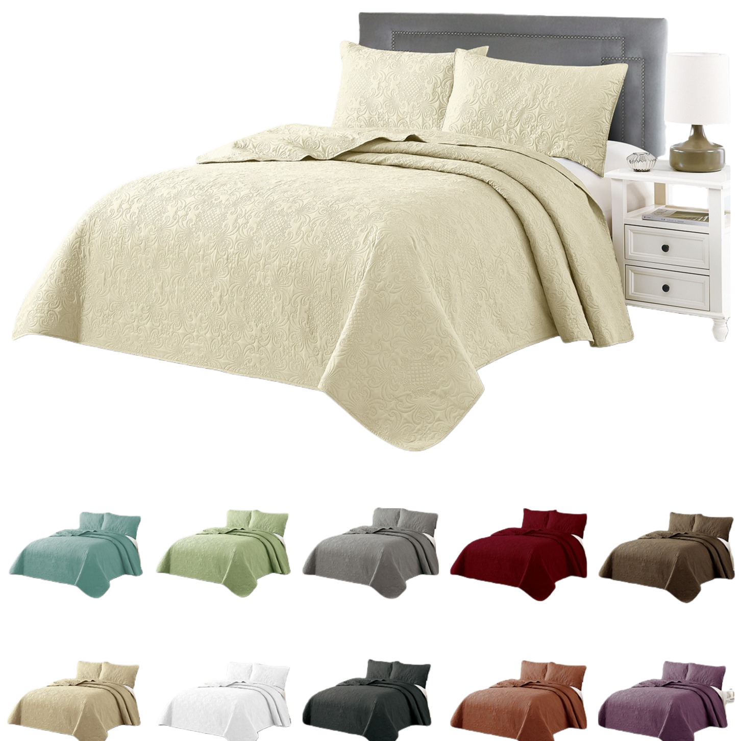 Comercio exterior transfronterizo especial color simple simple cubierta de cama funda de almohada conjunto de tres piezas temu hisonic aliexpress fabricantes de cama al por mayor color sólido simple cuatro piezas conjunto de cama sábanas de algodón juego de edredón kit de cama esencial para el hogar dormitorio Item Picture