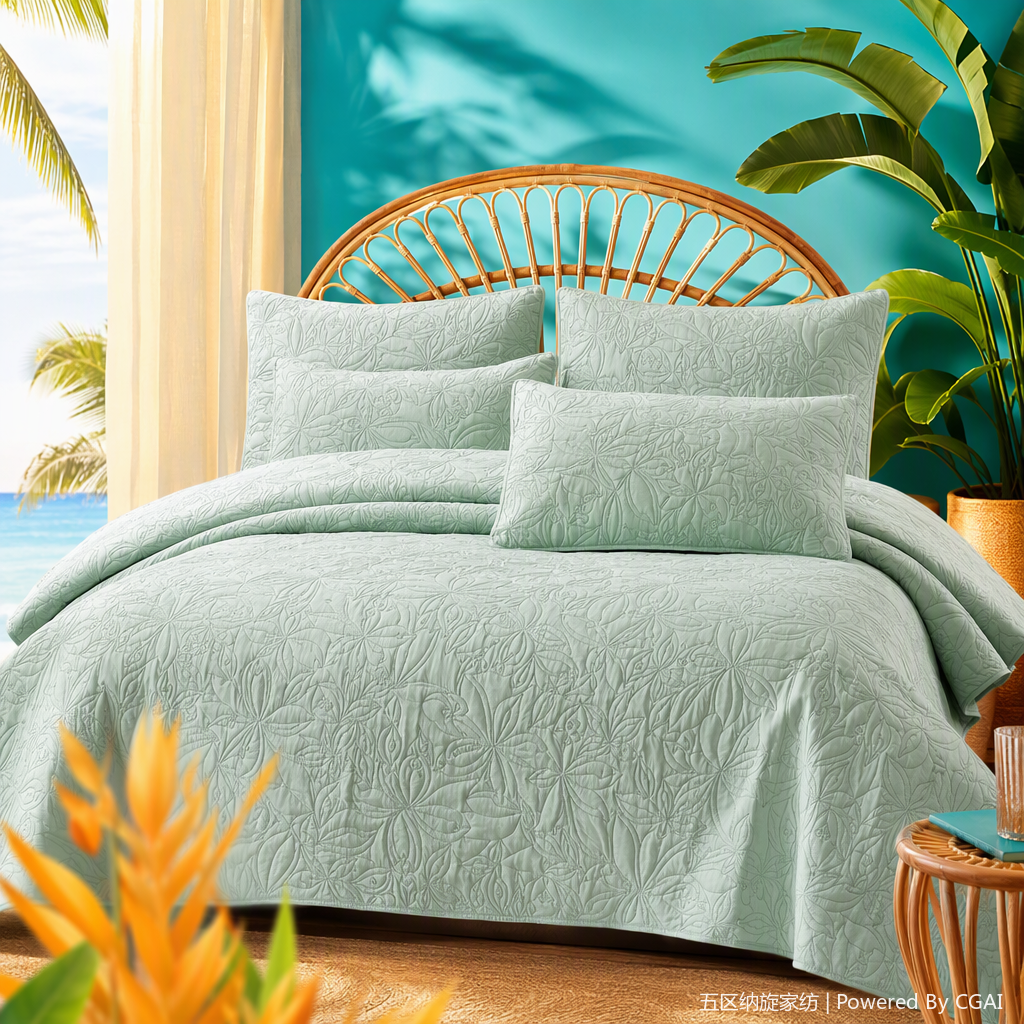 Cálido y cómodo acolchado de tres piezas home kit ropa de cama suave transpirable multicolor disponible 111053683 Specification image
