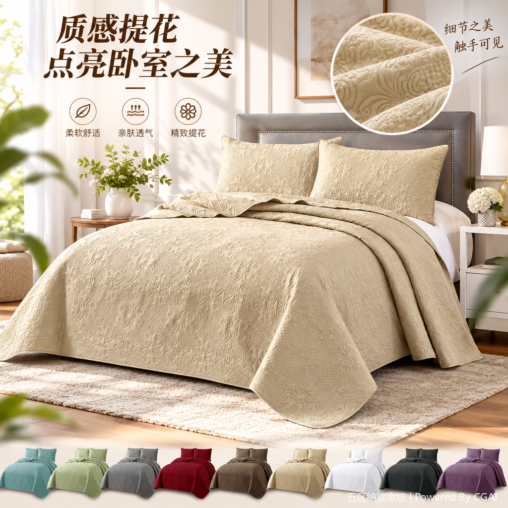 Comercio exterior transfronterizo especial color simple simple cubierta de cama funda de almohada conjunto de tres piezas temu hisonic aliexpress fabricantes de cama al por mayor color sólido simple cuatro piezas conjunto de cama sábanas de algodón juego de edredón kit de cama esencial para el hogar dormitorio Specification image