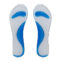Breathable and comfortable blue and white sports insoles, anti-odor and shock-absorbing breathable insoles, insole care products Item Picture