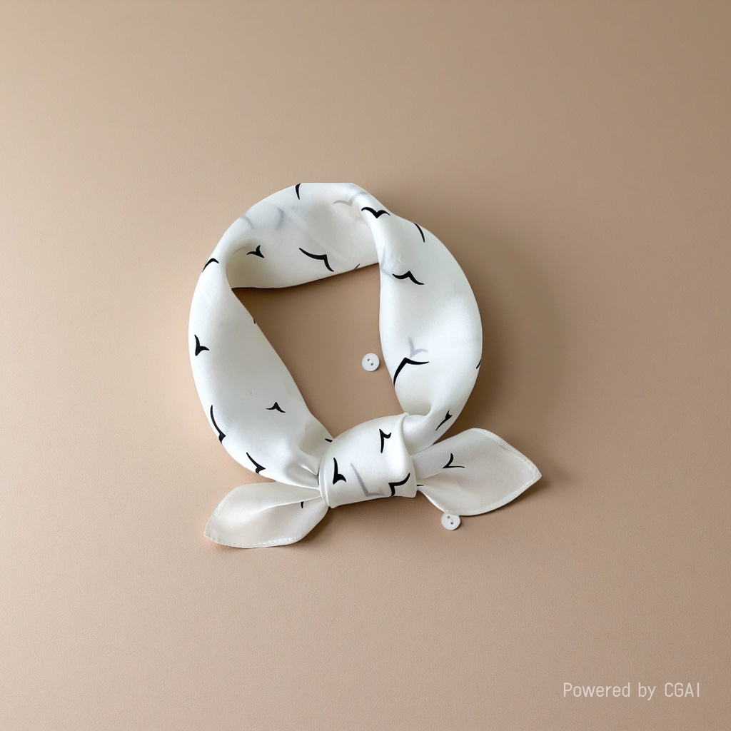 The 70 silk scarf square scarf exudes a sense of high-end Korean fashion and is versatile. It features a professional faux silk small neckerchief and a retro printed silk scarf for women Specification image