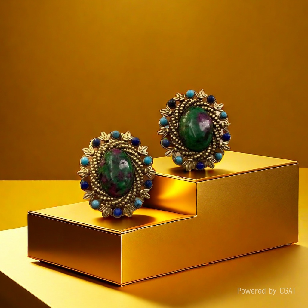 【SUGEBEINI】 Retro court-style stud earrings, French retro classic stud earrings ZEH00052 details Picture