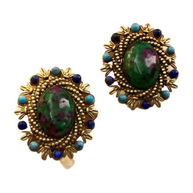 【SUGEBEINI】 Retro court-style stud earrings, French retro classic stud earrings ZEH00052 Item Picture