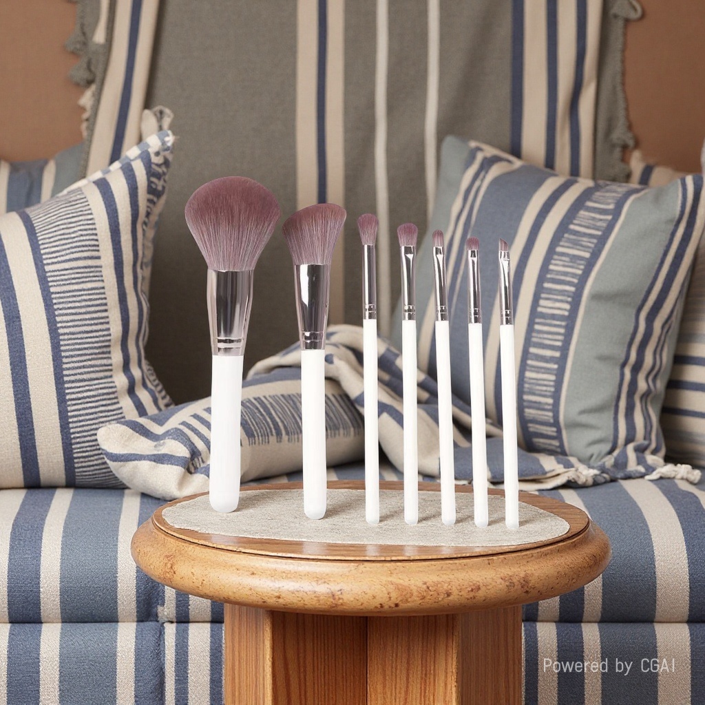 美妆工具白色套装化妆刷组合便携女生化妆用品详情3