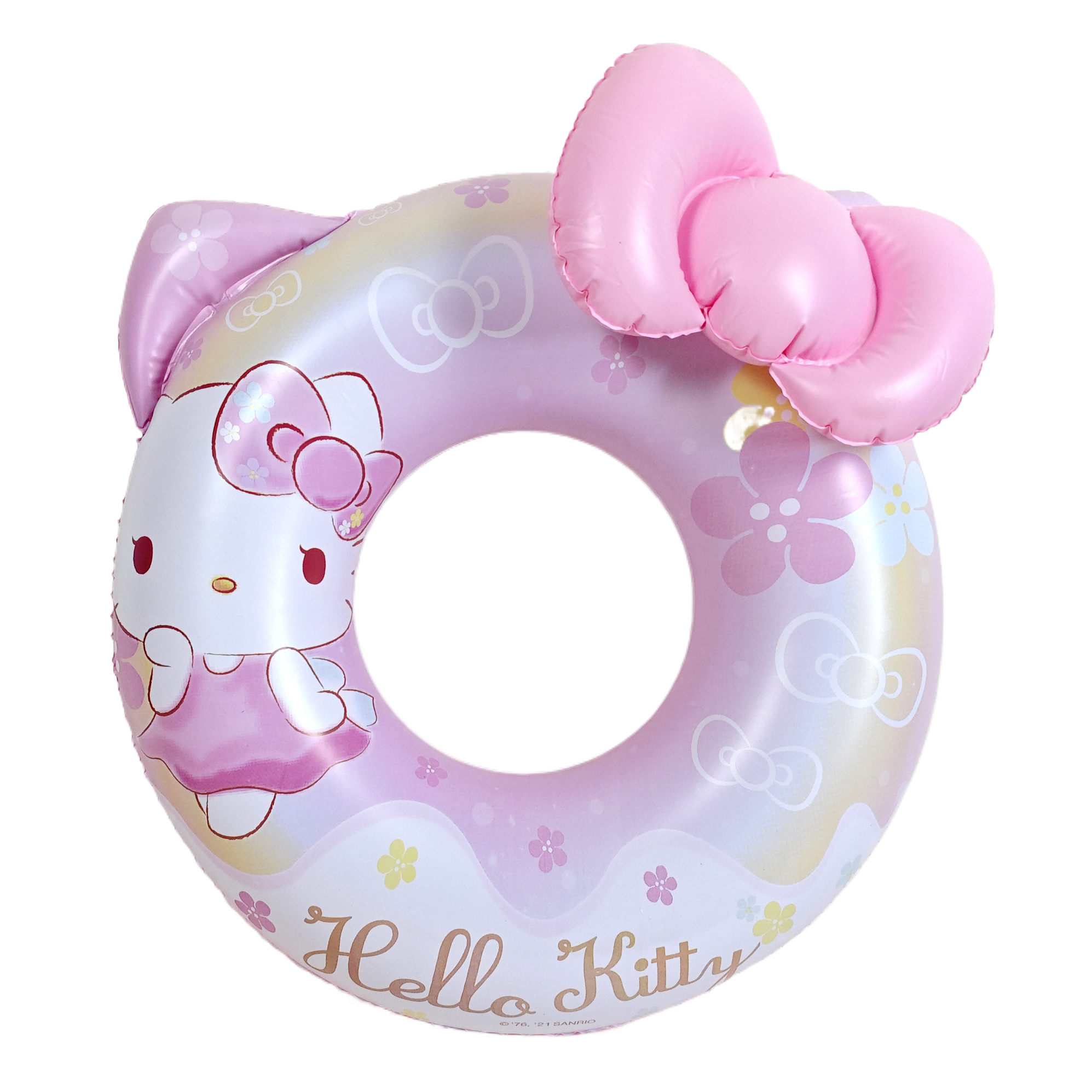 Hello Kitty主题充气游泳圈儿童泳圈防漏防滑适用夏季水上娱乐