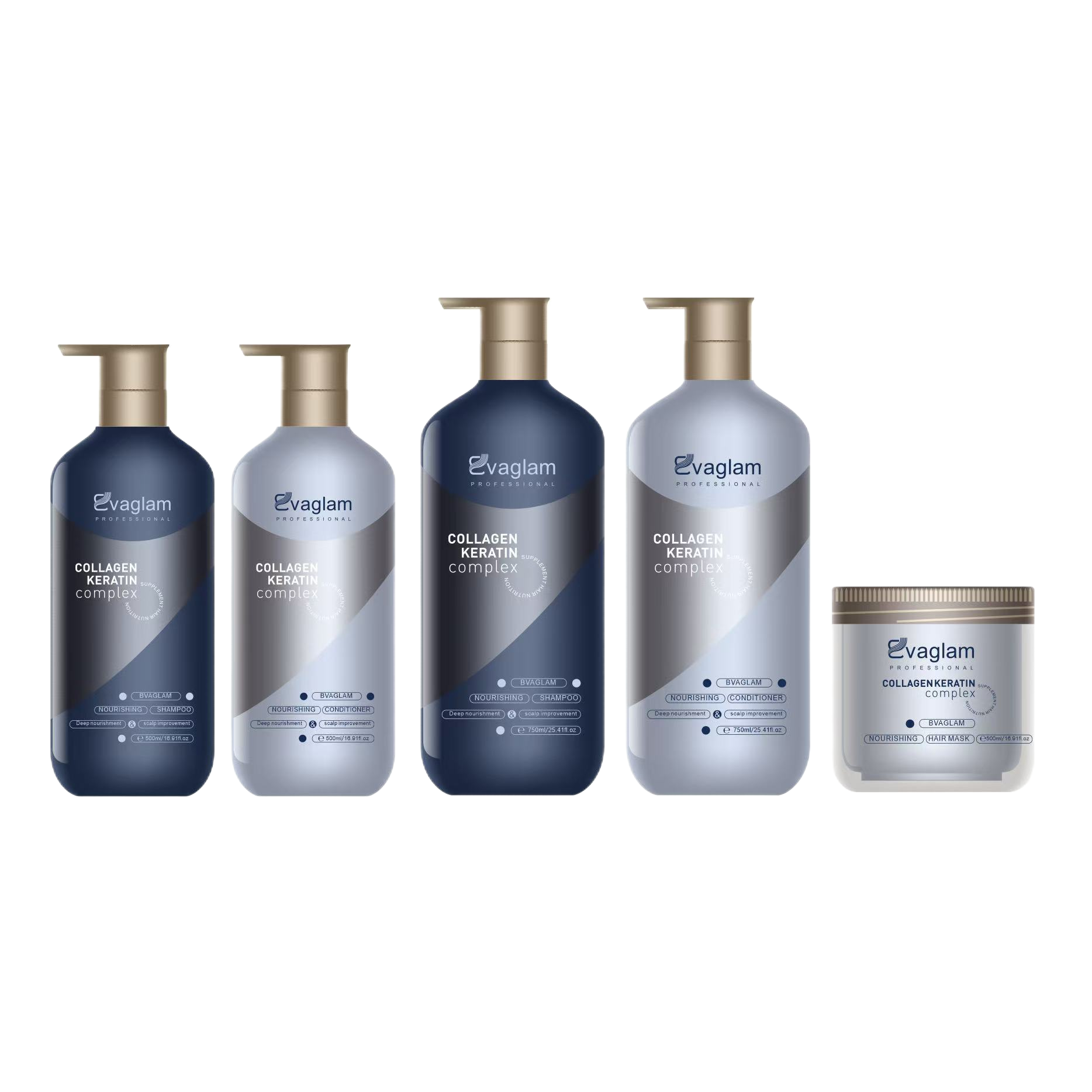 Evaglam 500ml高端洗护产品洗发水 护发素 发膜SHAMPOO CONDITIONER
