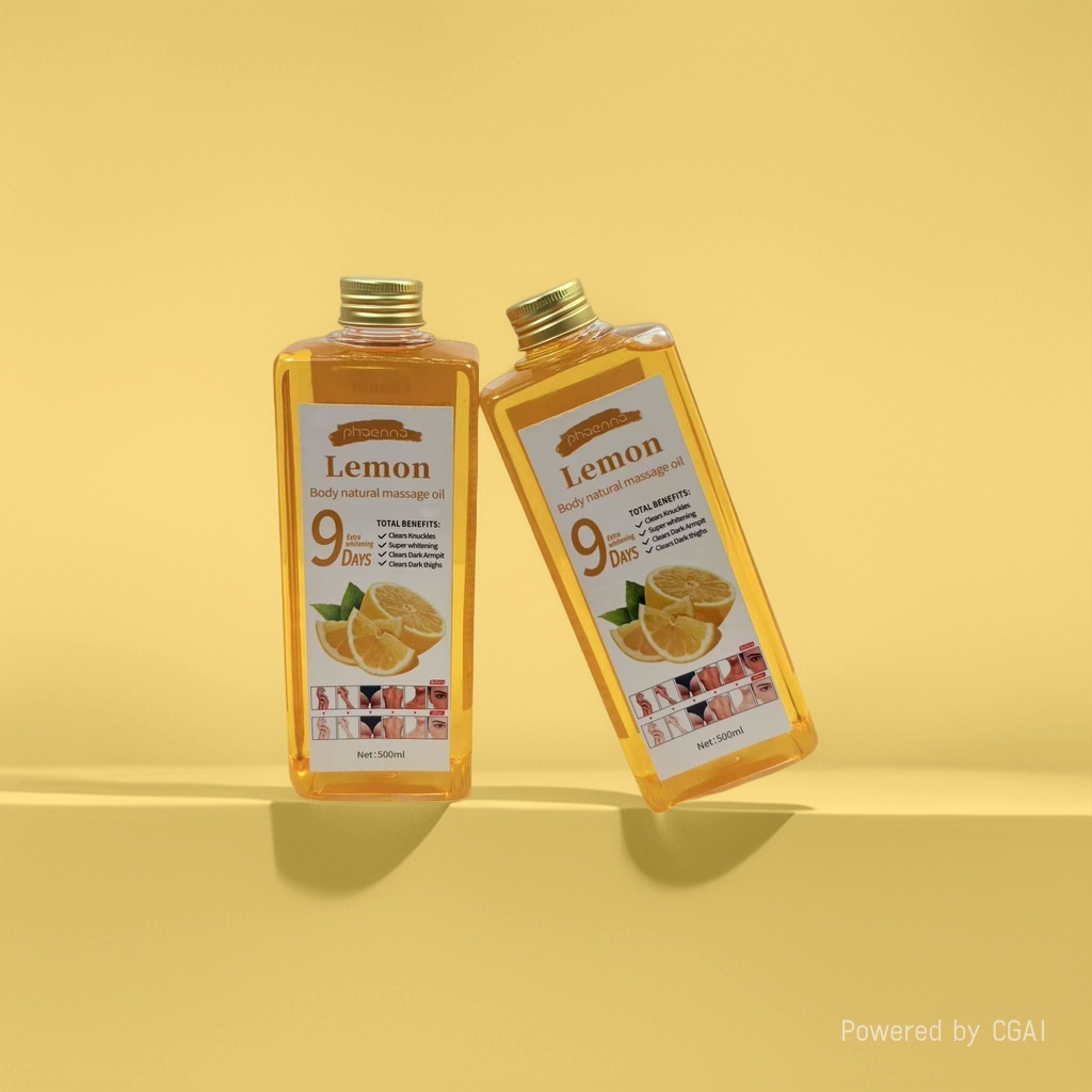 OEM/ODM复方精油柠檬身体天然按摩油瓶装放松舒缓润肤护理按摩油 跨境电商专供 厂家皮肤按摩油