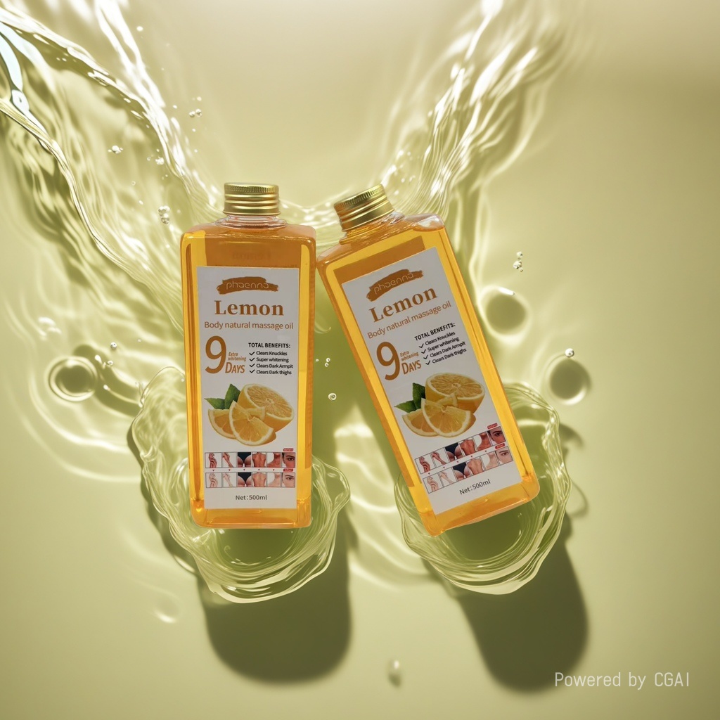 OEM/ODM compuesto aceite esencial limón cuerpo natural aceite de masaje embotellado relajante calmante emoliente cuidado de la piel aceite de masaje transfronterizo comercio electrónico exclusivo fabricante aceite de masaje de la piel details Picture