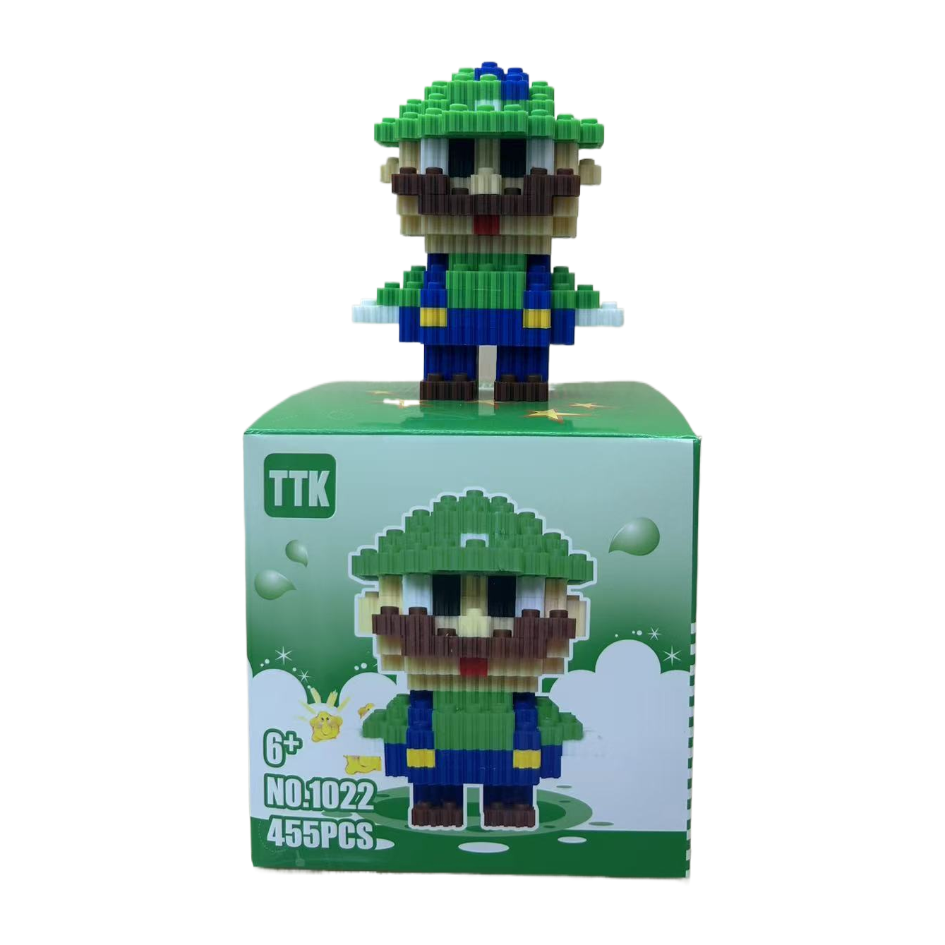 路易吉章鱼捏捏乳胶宠物手办模型积木玩具3D打印仿真动物趣味创意收藏