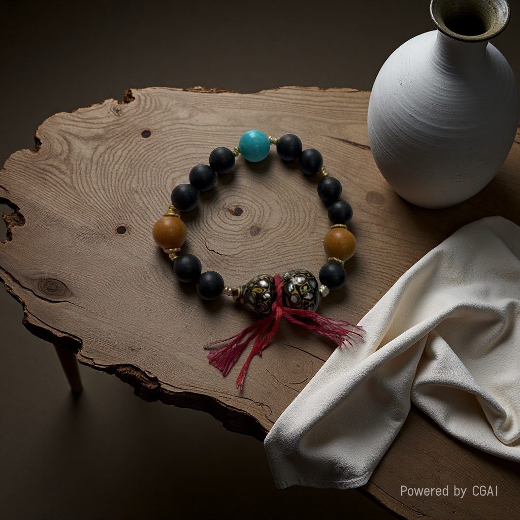 Tangtangtang Chinese Medicine Bracelet - Black Skin Pills Bracelet details Picture