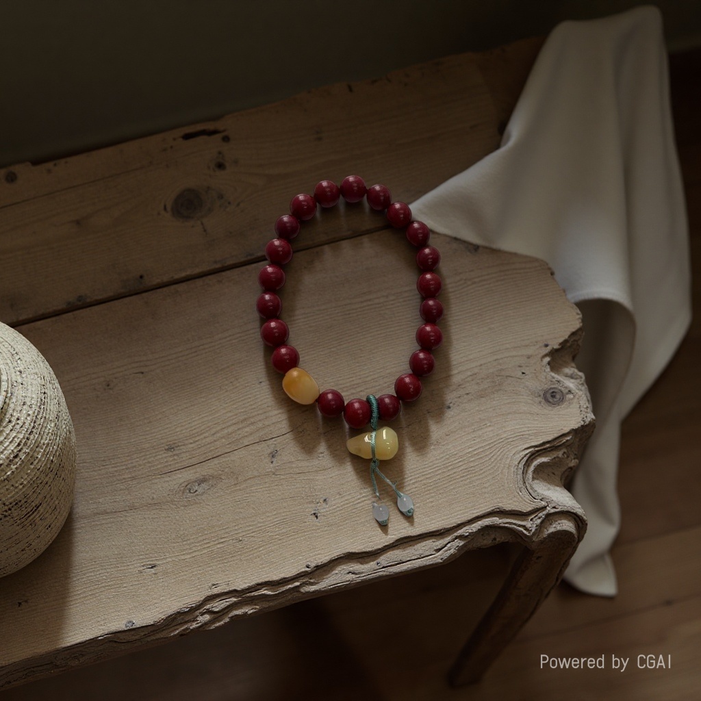 Tangtangtang Traditional Chinese Medicine Bracelet with flower stamens details Picture