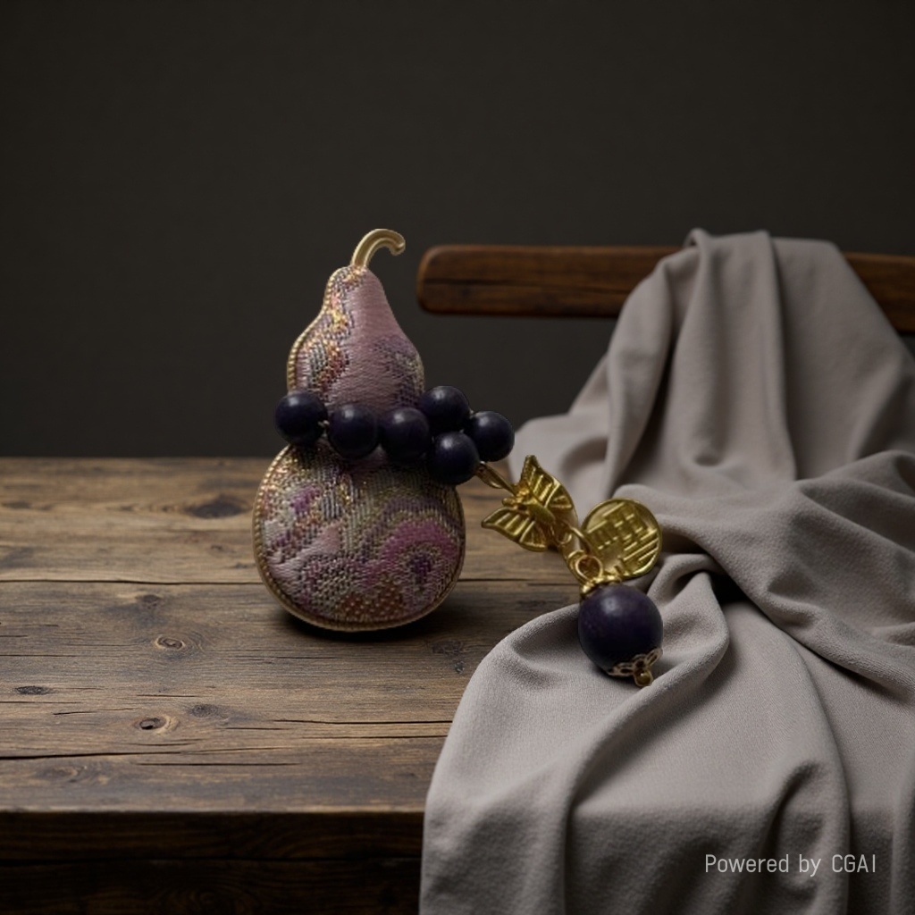Tang Tang He Xiang Zhu Purple Qi He Xiang Zhu Brooch details Picture