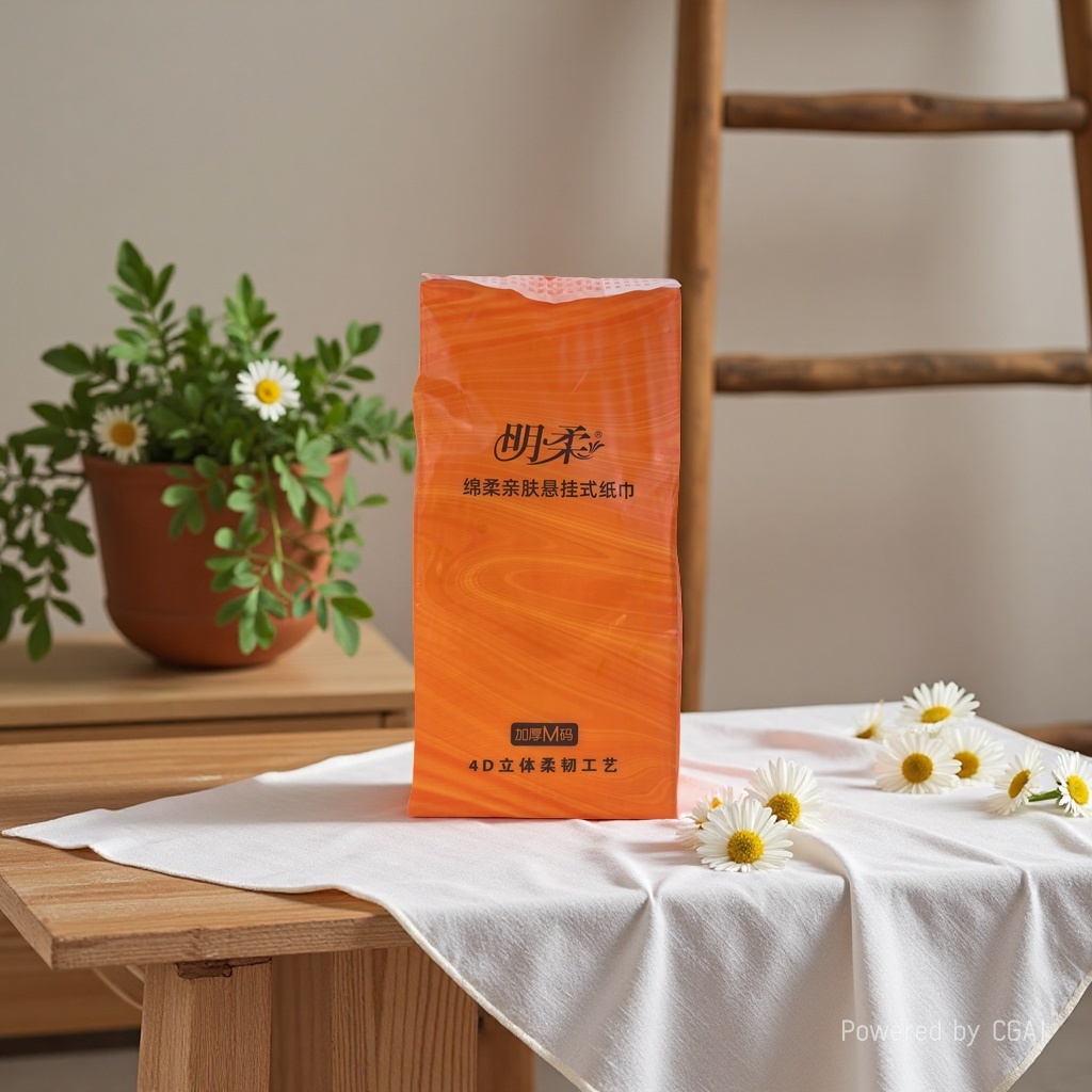 Ming jianmian flexible naranja empaque colgante toalla de cocina papel higiénico absorbente de aceite toalla de papel para uso doméstico paño de cocina toalla de papel multifuncional paquete de correo Application Scenario