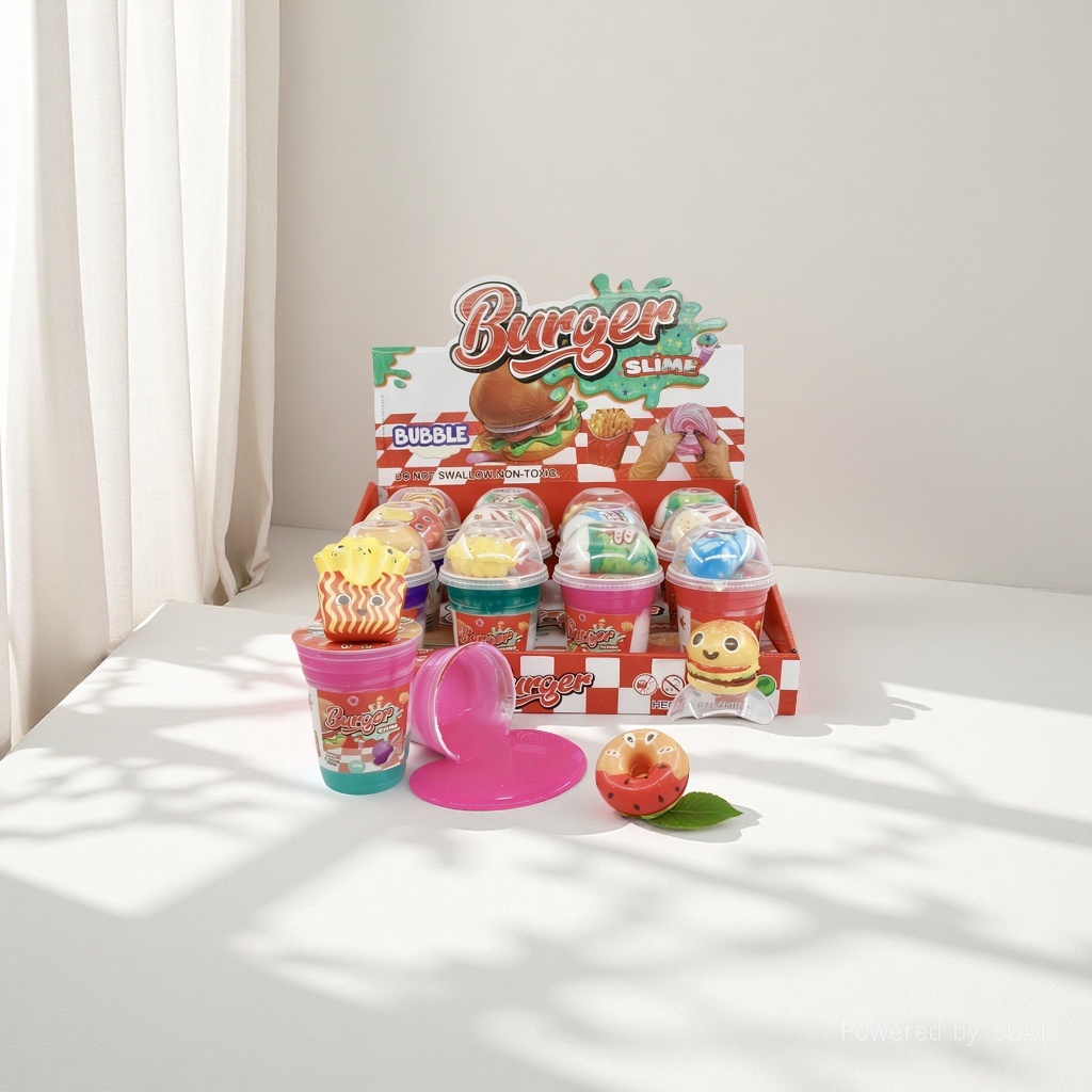 Hamburg-themed slime is a children's educational toy exclusively for export and factory direct sales full figure