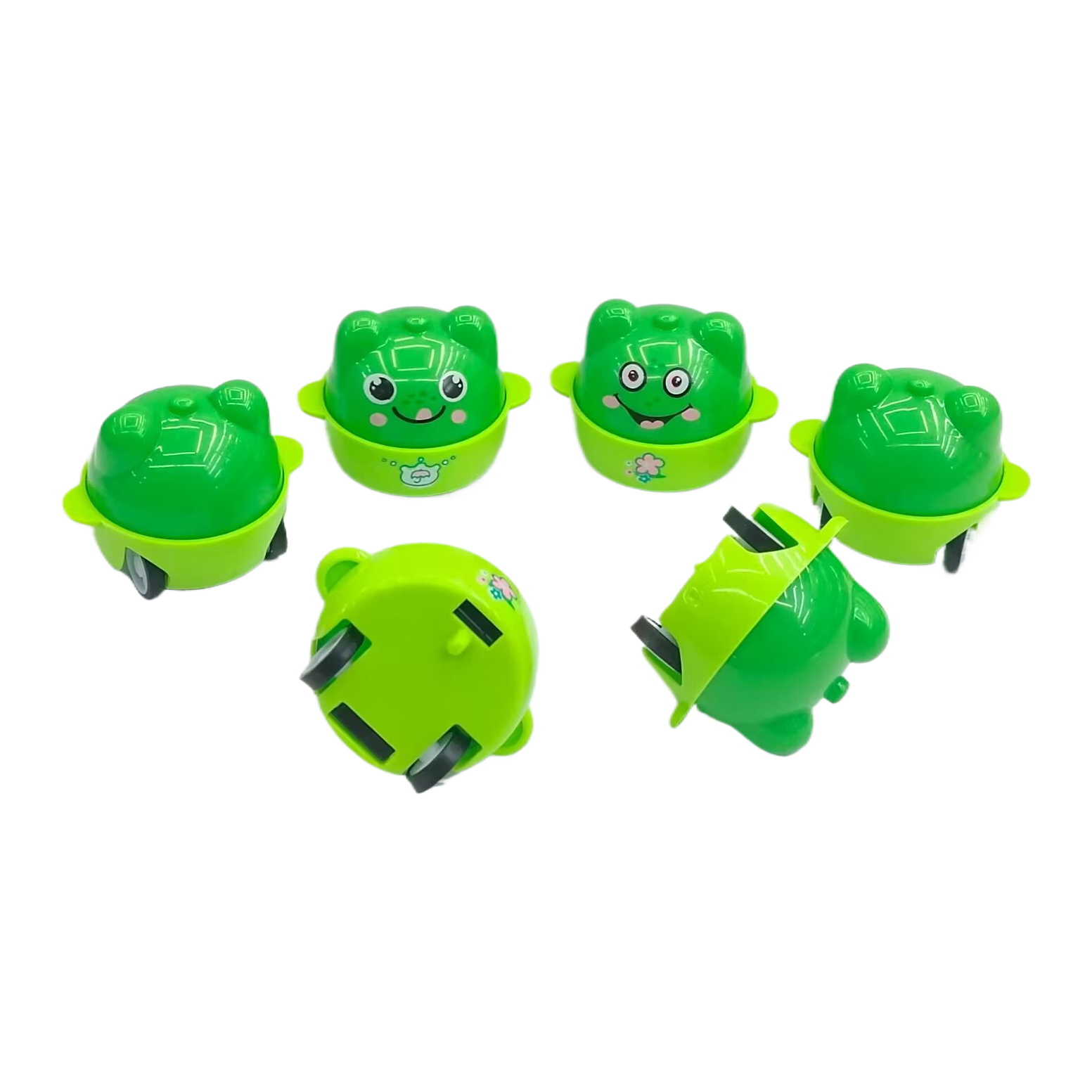 儿童童趣回力绿色青蛙造型玩具回力车宠物玩具车趣味互动幼儿园礼品赠品玩具扭蛋奇趣蛋游戏机玩具