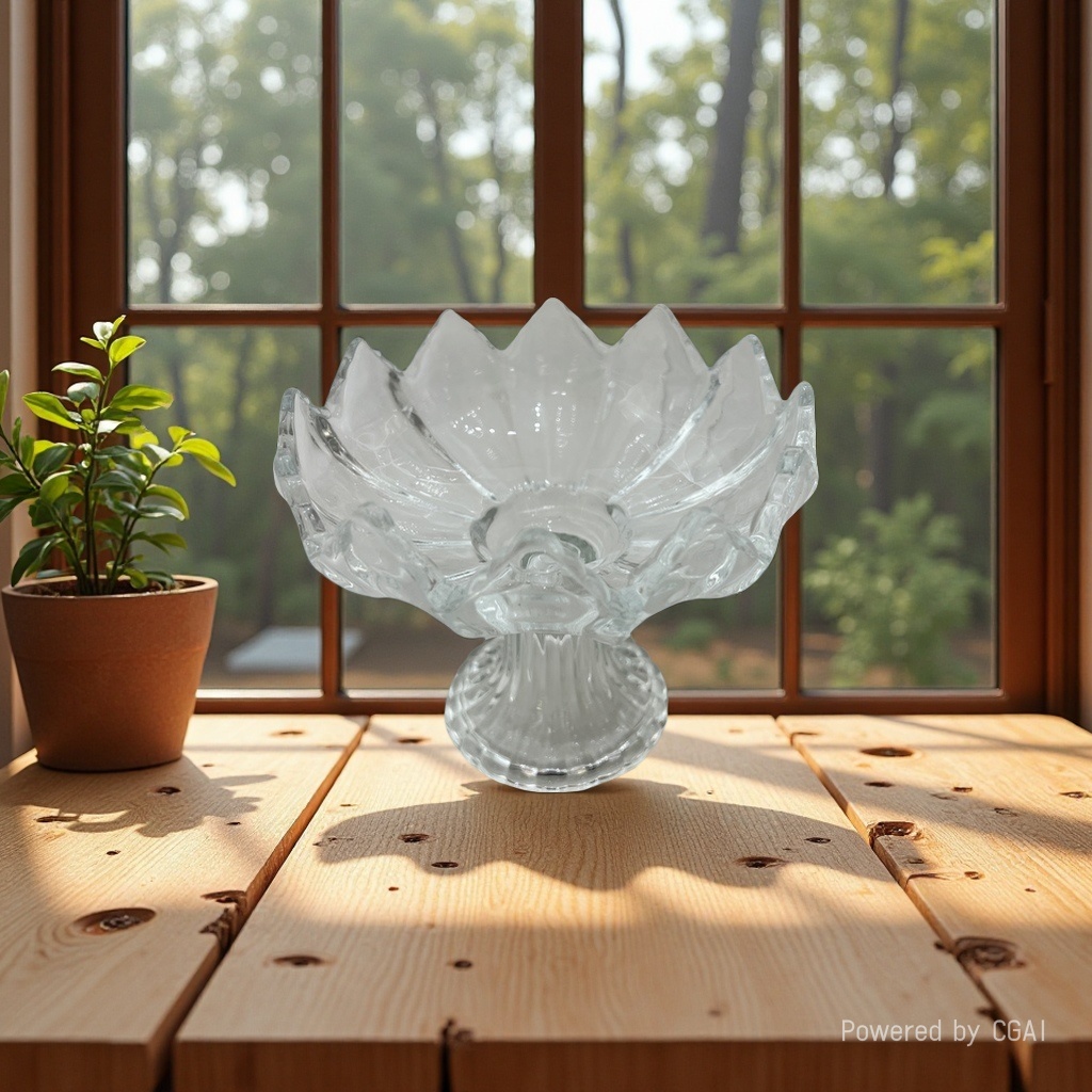 European-style high-end crystal glass fruit platters, KTV beauty salons, new Chinese-style fruit platters, transparent glass factory direct sales, Yangxuan details Picture