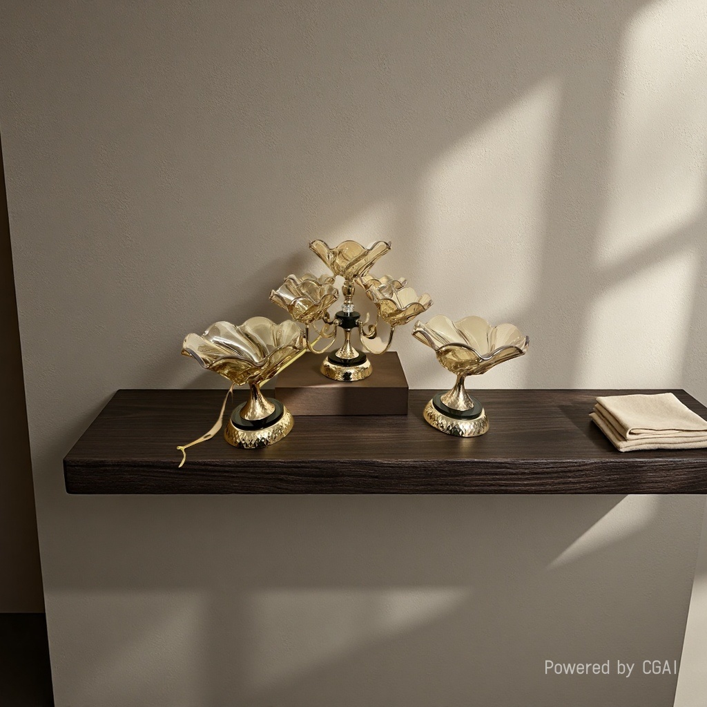 European-style fruit platters, luxurious and high-end modern living room coffee tables, household snack platters, large-sized crystal glass five-head fruit platters, fruit platters, handicrafts, ornaments, foam flowers, Muslim douyin blind boxes, blind boxes, parrot cages Application Scenario