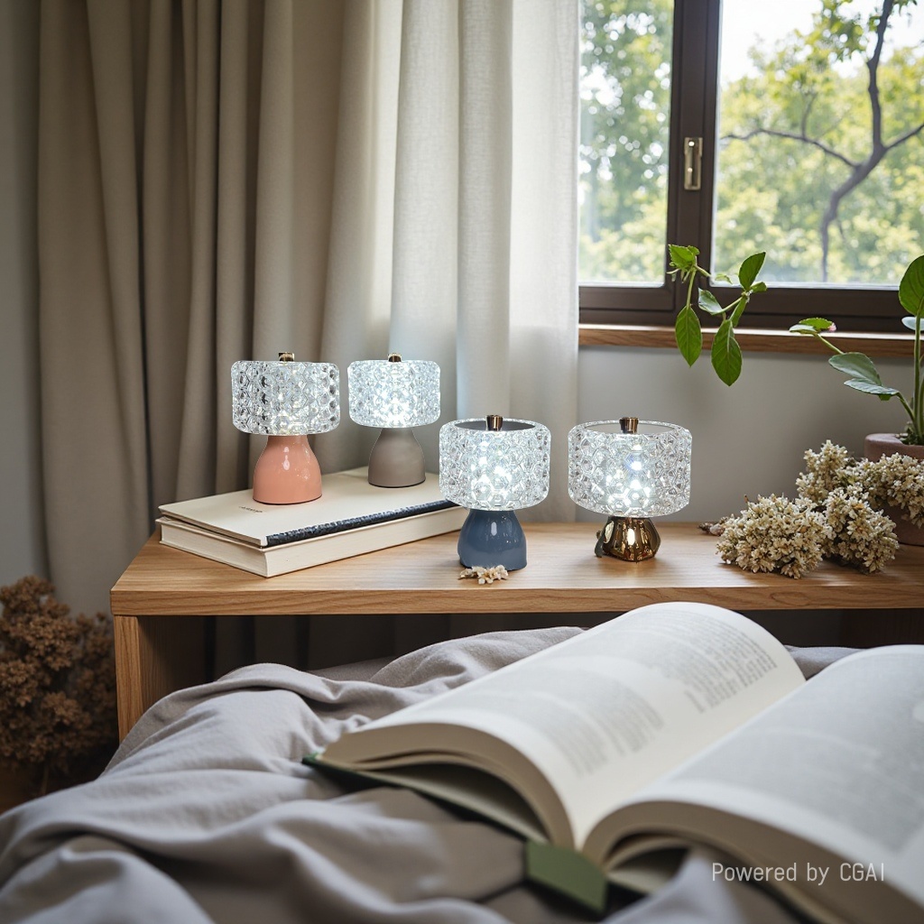 台灯/无线充/发光相框/流沙/氛围充电小台灯细节图